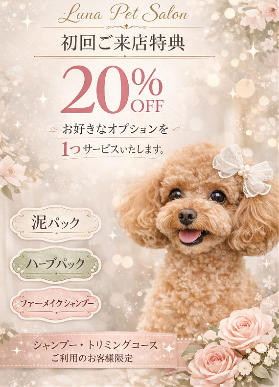 初回のお客様20%OFF!
